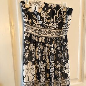 White House Black Market strapless dress